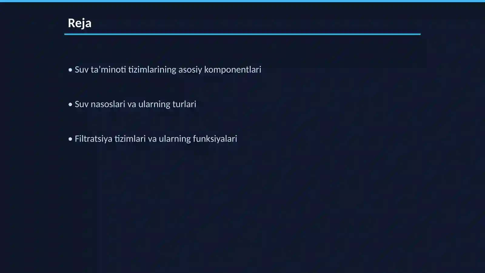 Suv taʼminoti tizimlarida ishlatiladigan jihozlar 2