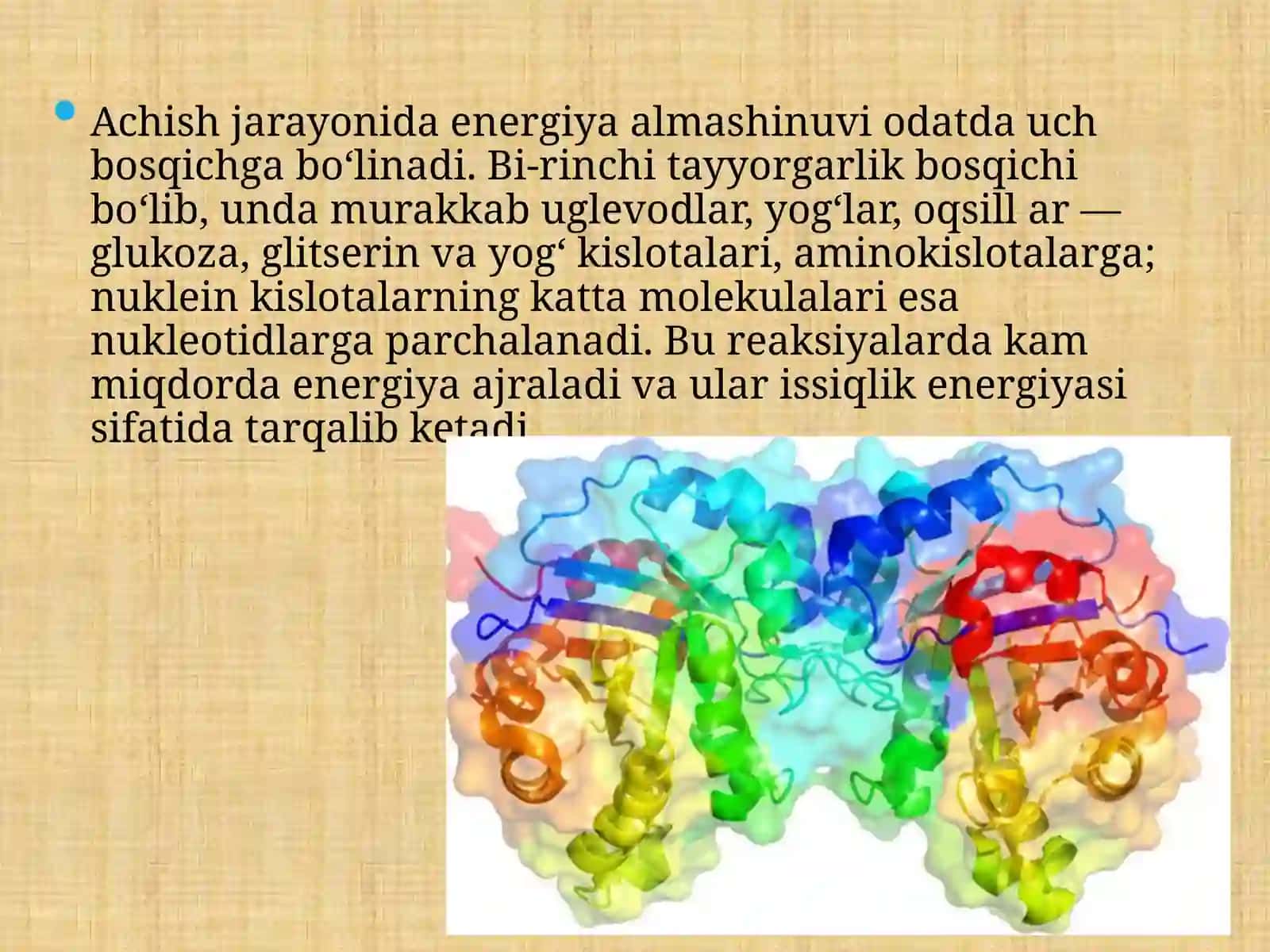 Energiya almashinuvibosqichlari 2