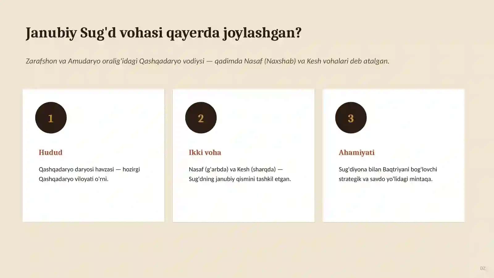 QADIMGI MARKAZIY OSIYO SHAHARSOZLIGI 2