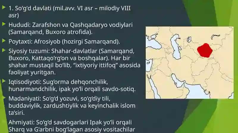 O’zbekistonning davlatchilik tarixi. 2