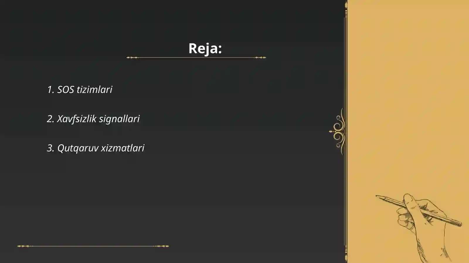 SOS tizimlari 2