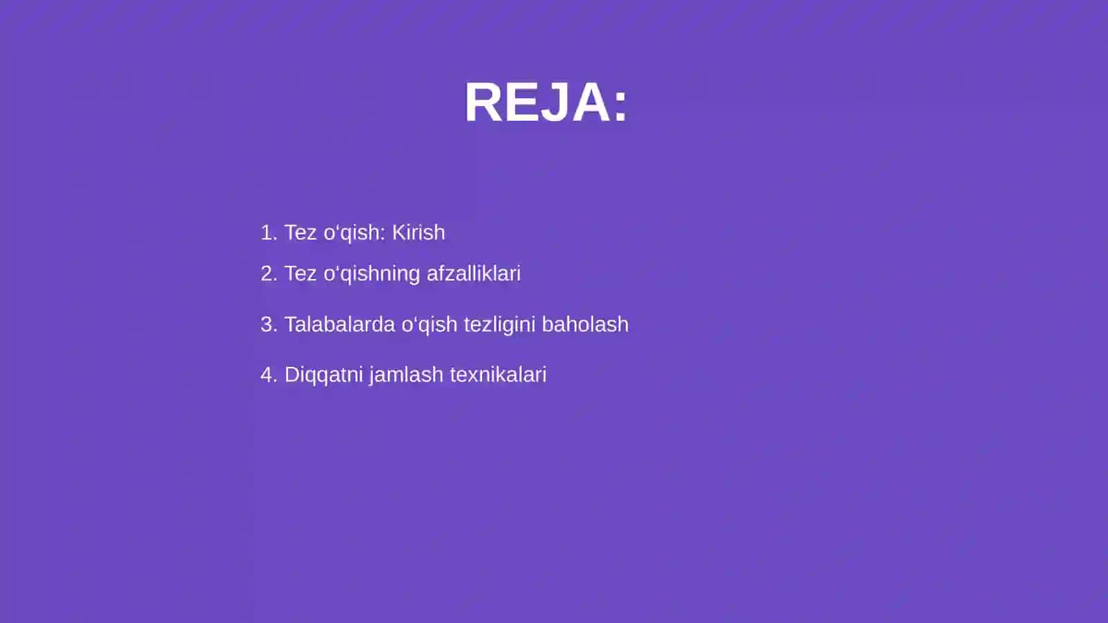 Tez o‘qishning afzalliklari 2
