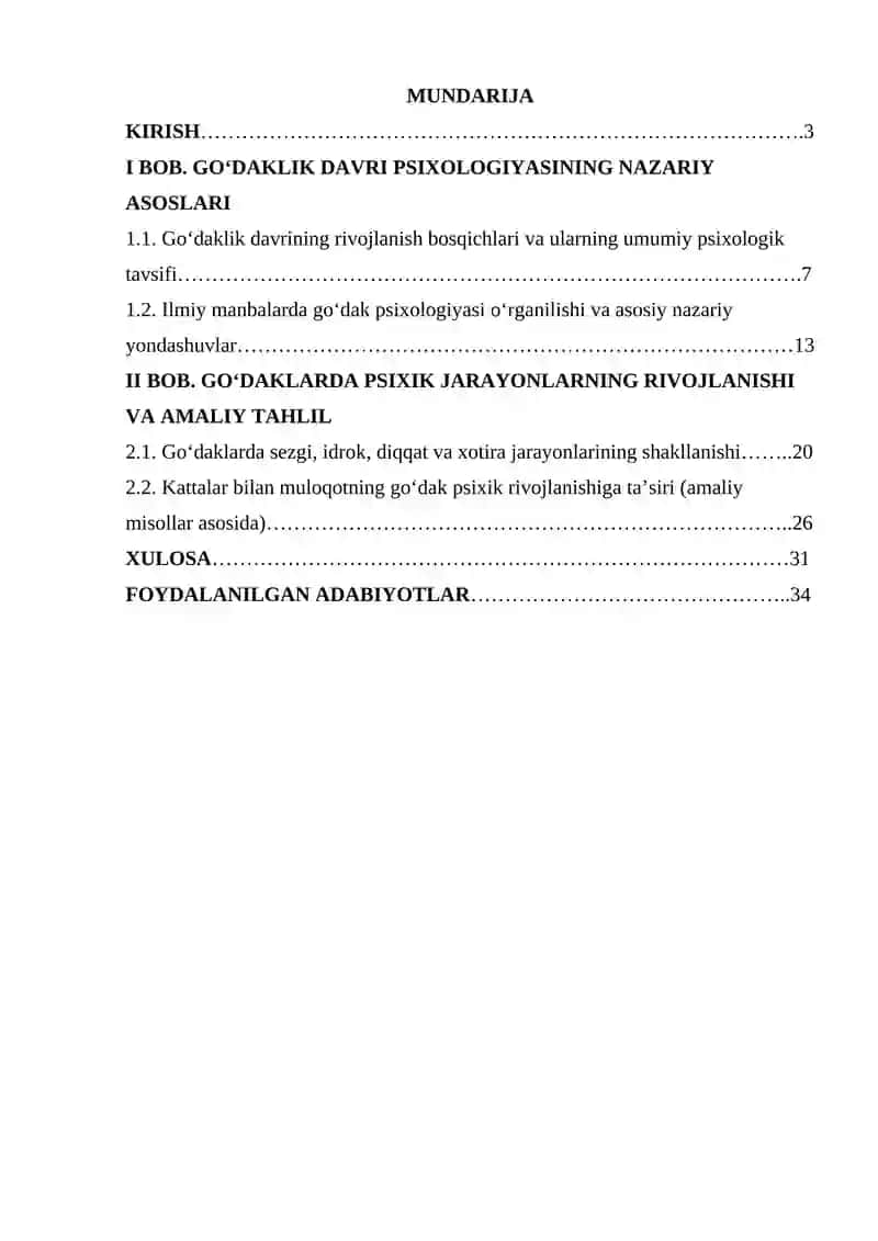 Go'daklik davrining psixologik xususiyatlari 2