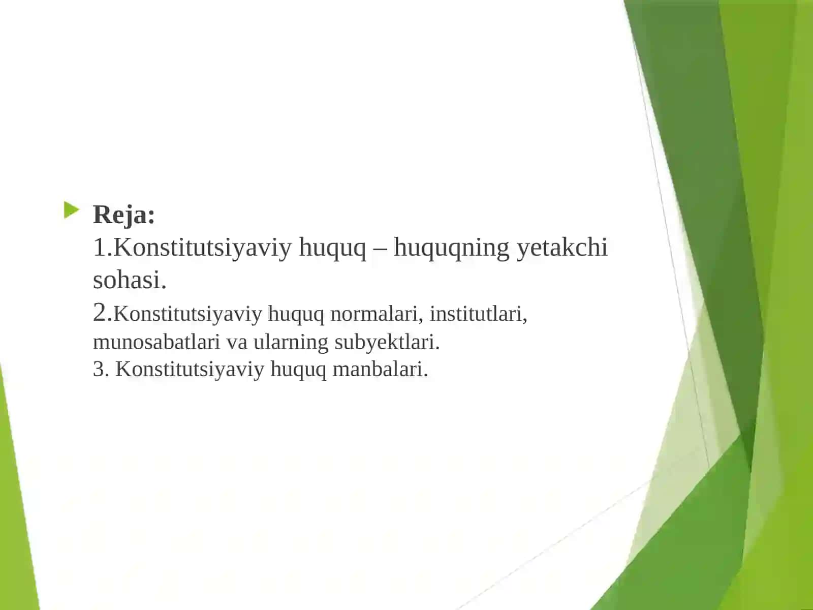 O'zbekiston Respublikasi Konstitutsiyaviy Huquqi 2