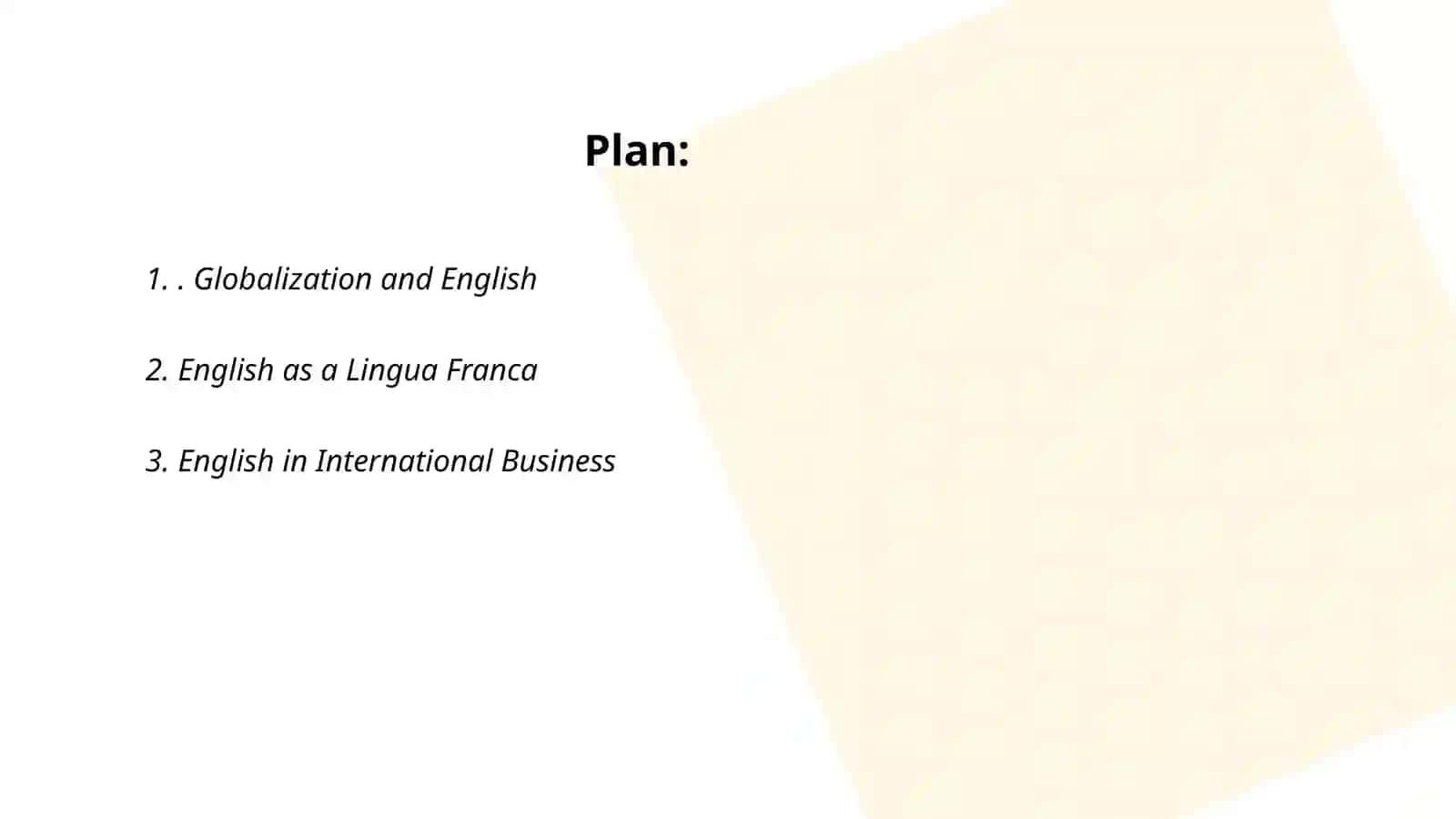 Ubiquity of English 2