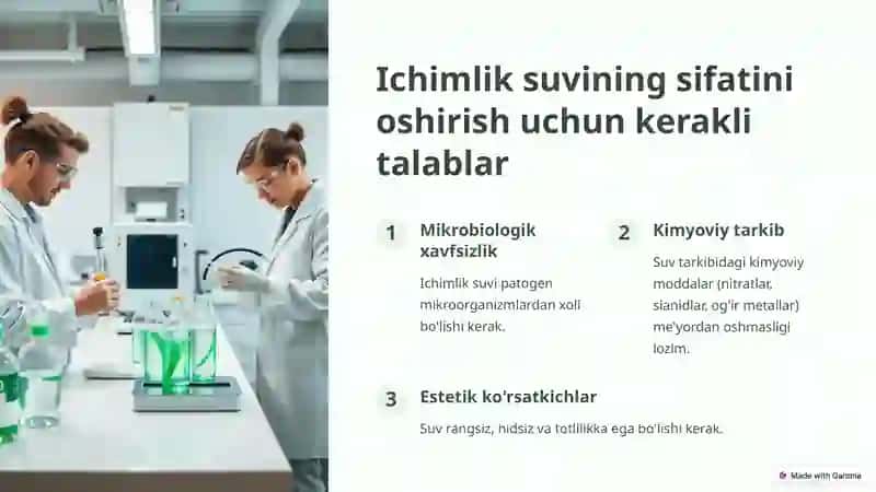 Ichimlik suvini yaxshilashdagi asosiy usullar 2