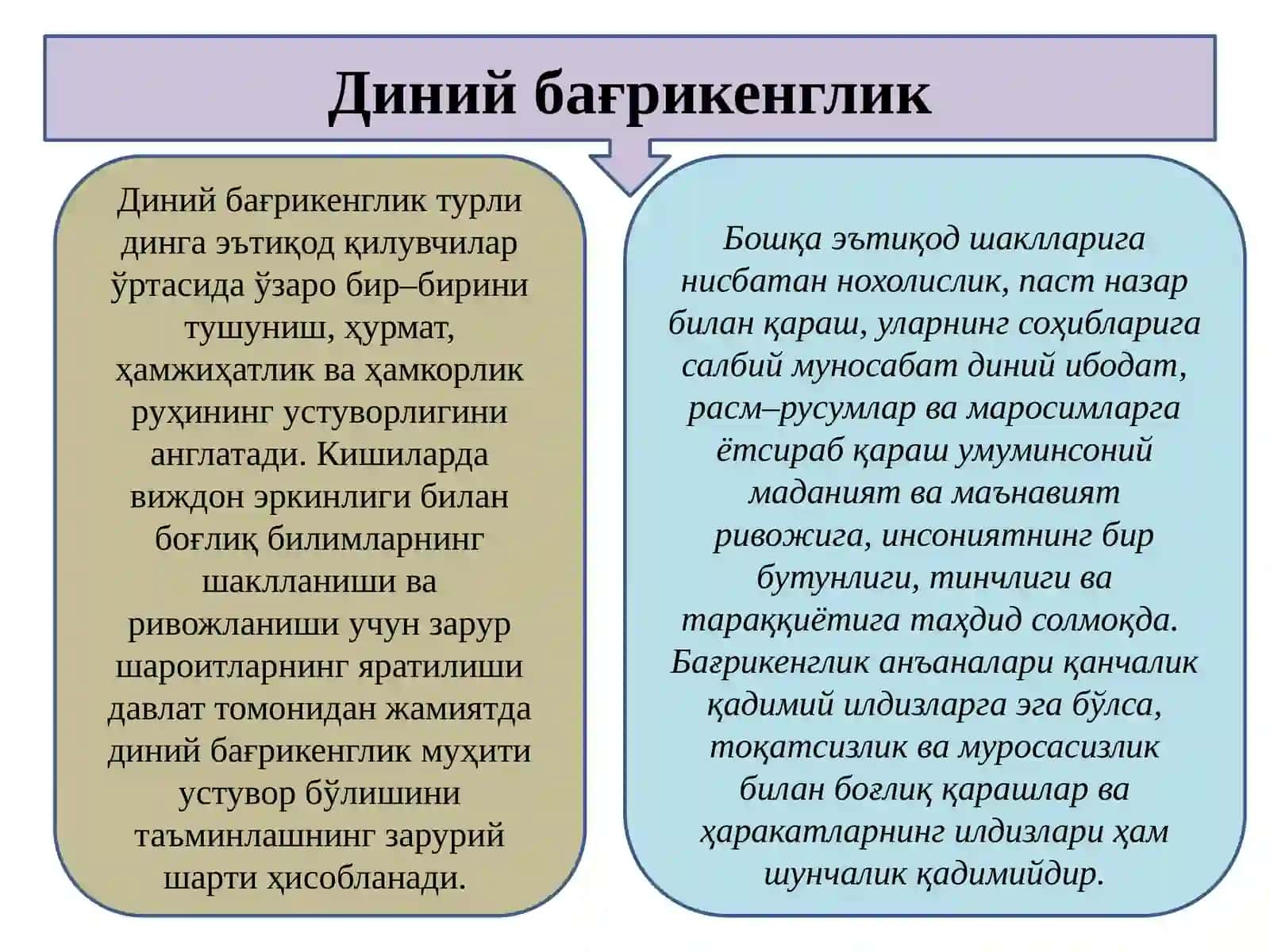 Диний бағрикенглик 2
