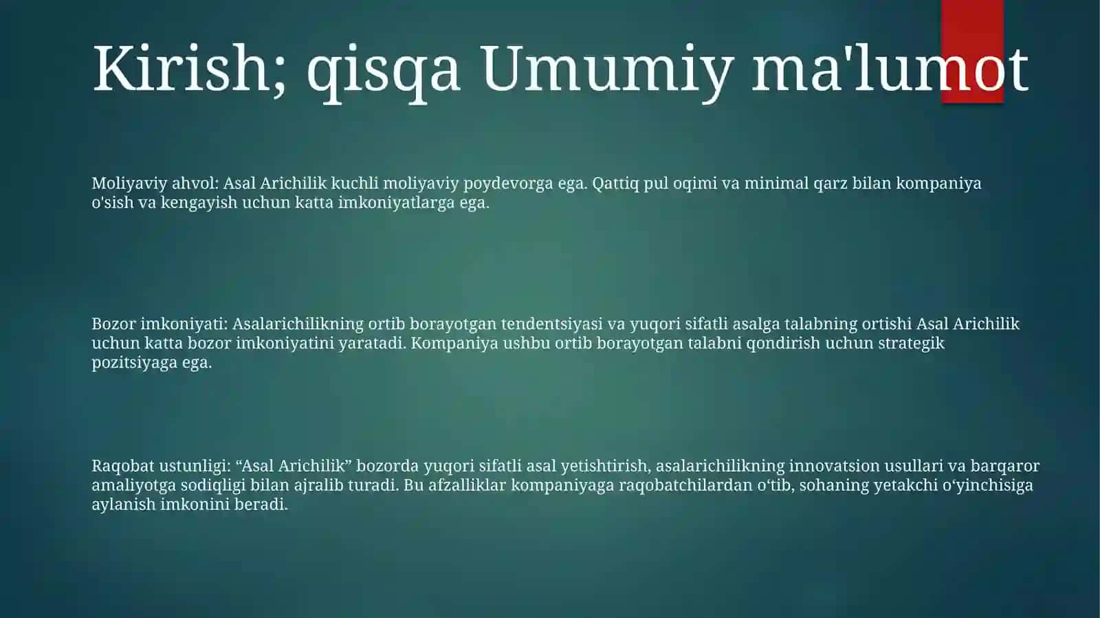 Asal ArichilikBiznesRejasi 2