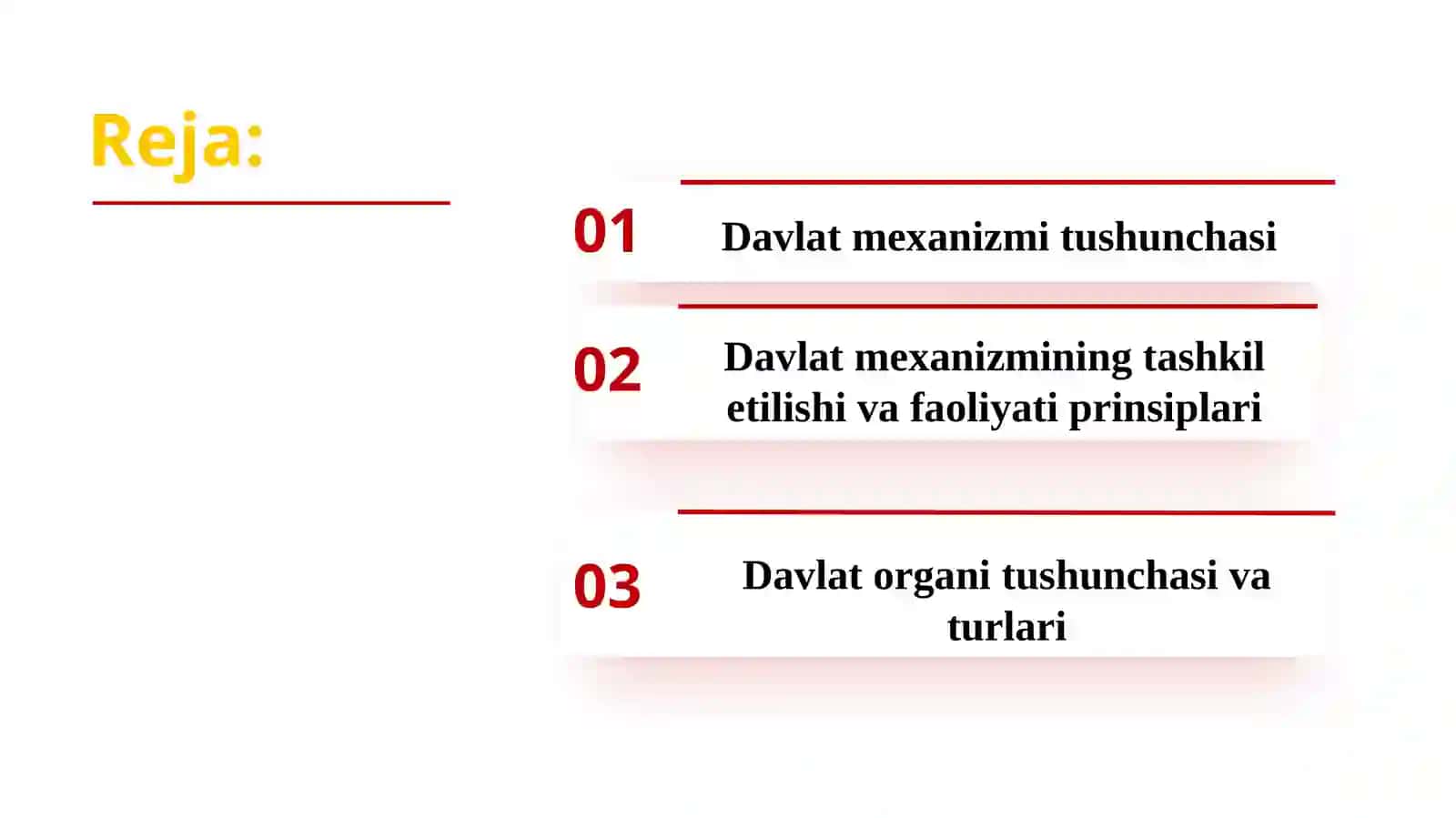 Davlat mexanizmi (Apparati) 2