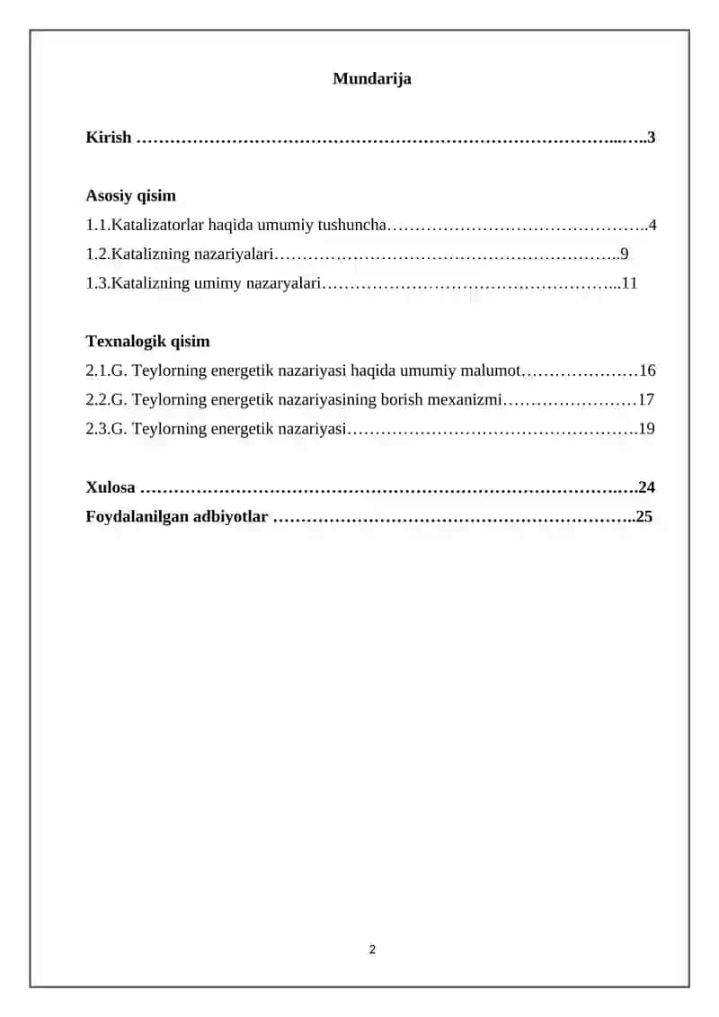G. Teylorning energetik nazariyasi 2