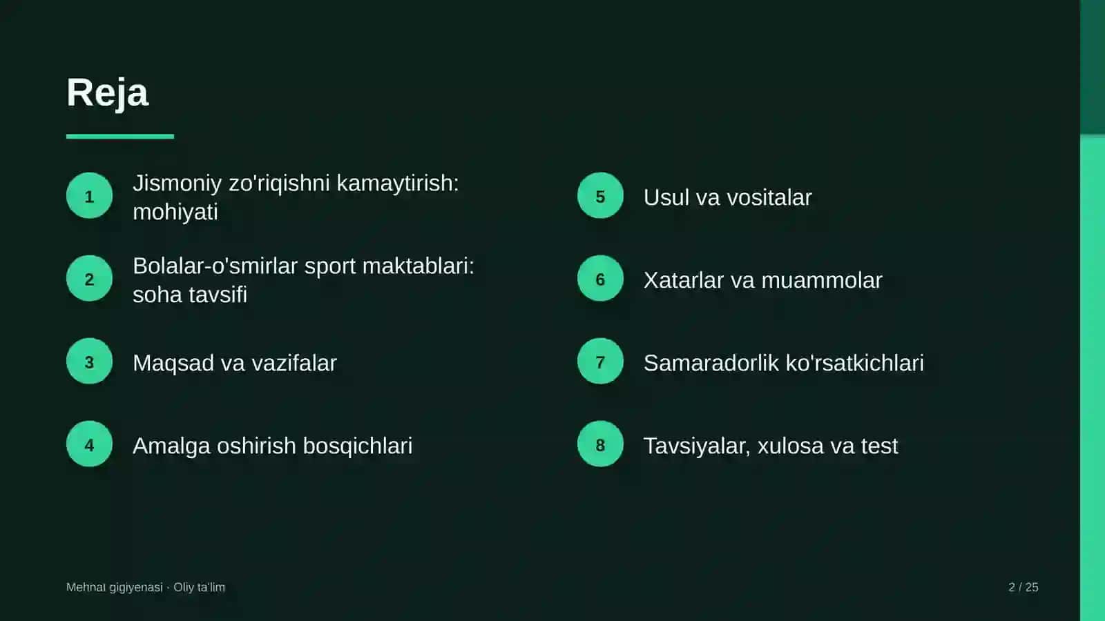 bolalar o'smirlar sport maktablarida jismoniy zo'riqishni kamaytirish 4256 2