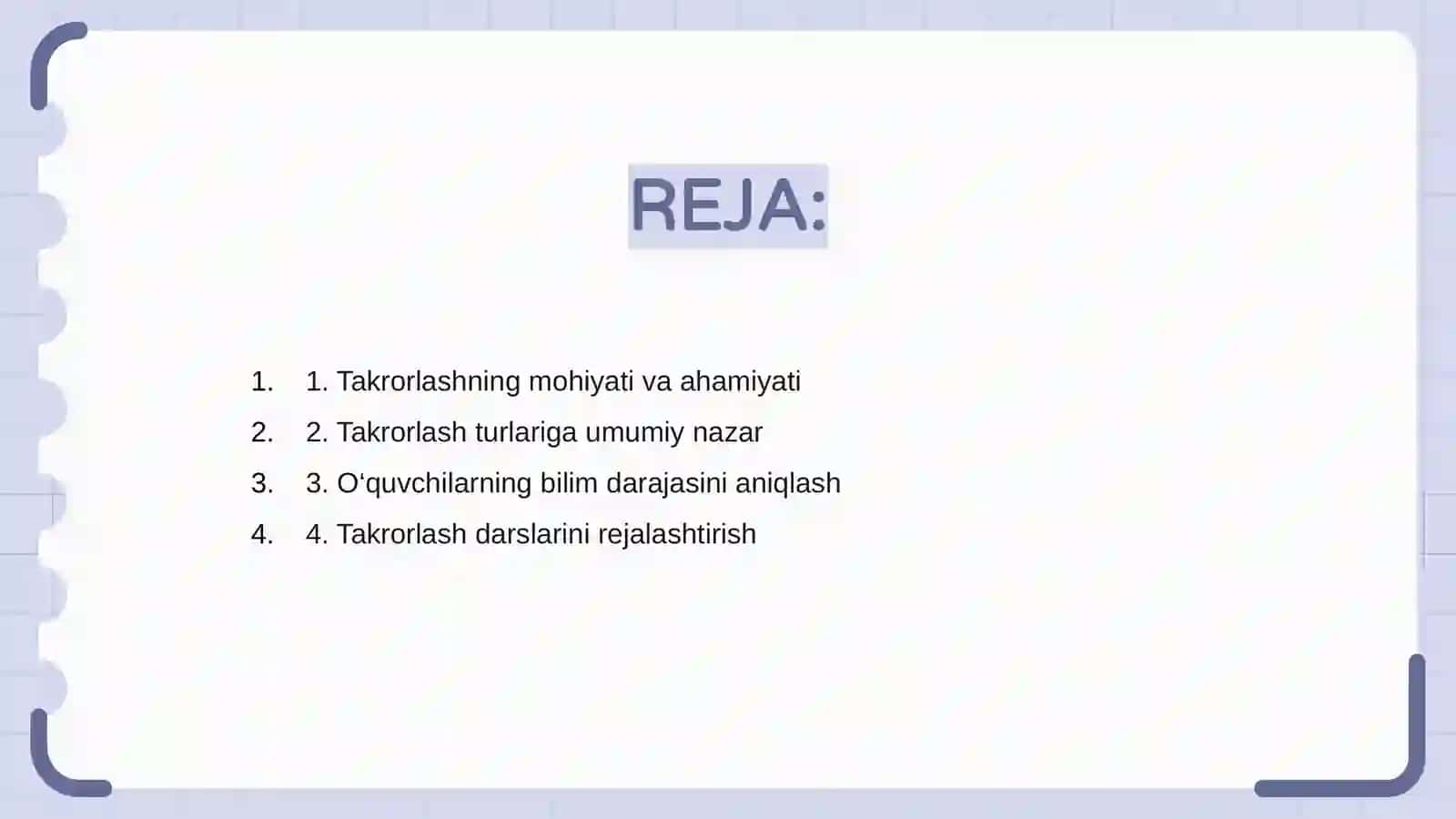 Matematikada takrorlash metodikasi 2