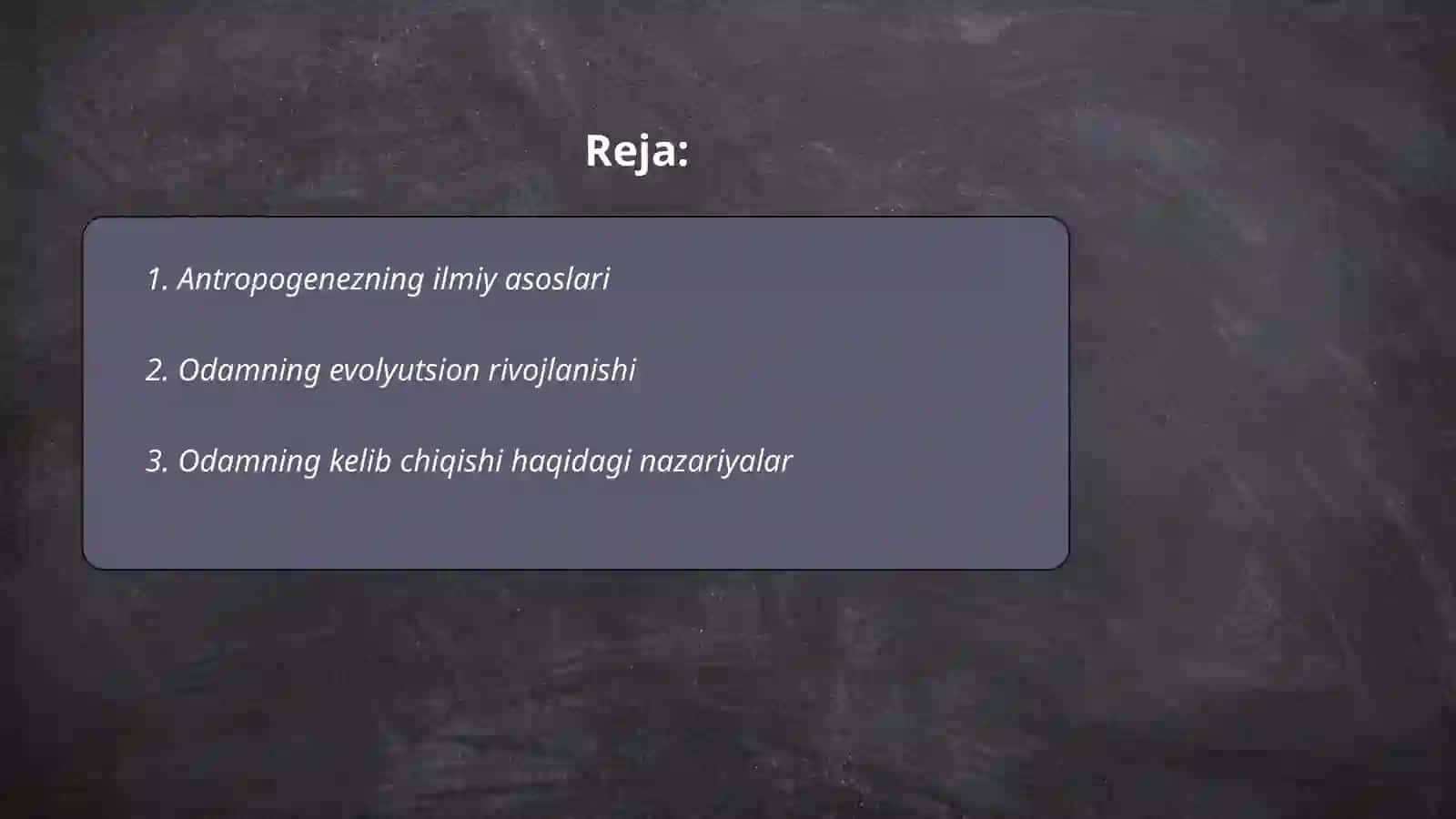 Antropogenezning Ilmiy Asoslari 2