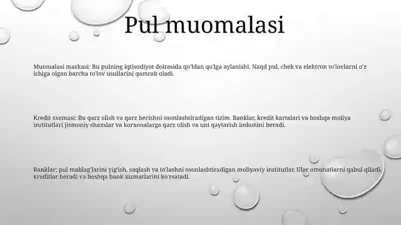 Pul Muomalasi, Kredit Tizimi Va Banklar 2