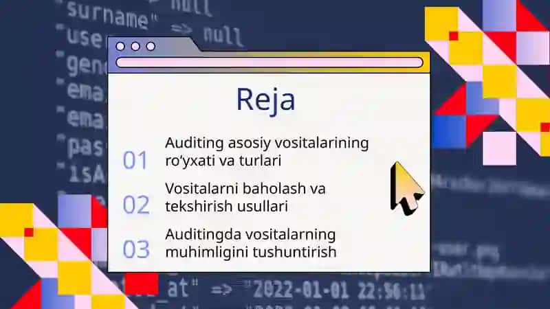 Asosiy vositalar auditi 2