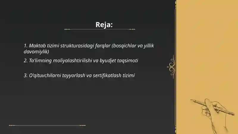Janubiy va Shimoliy Amerika taʼlim tizimining farqlari 2