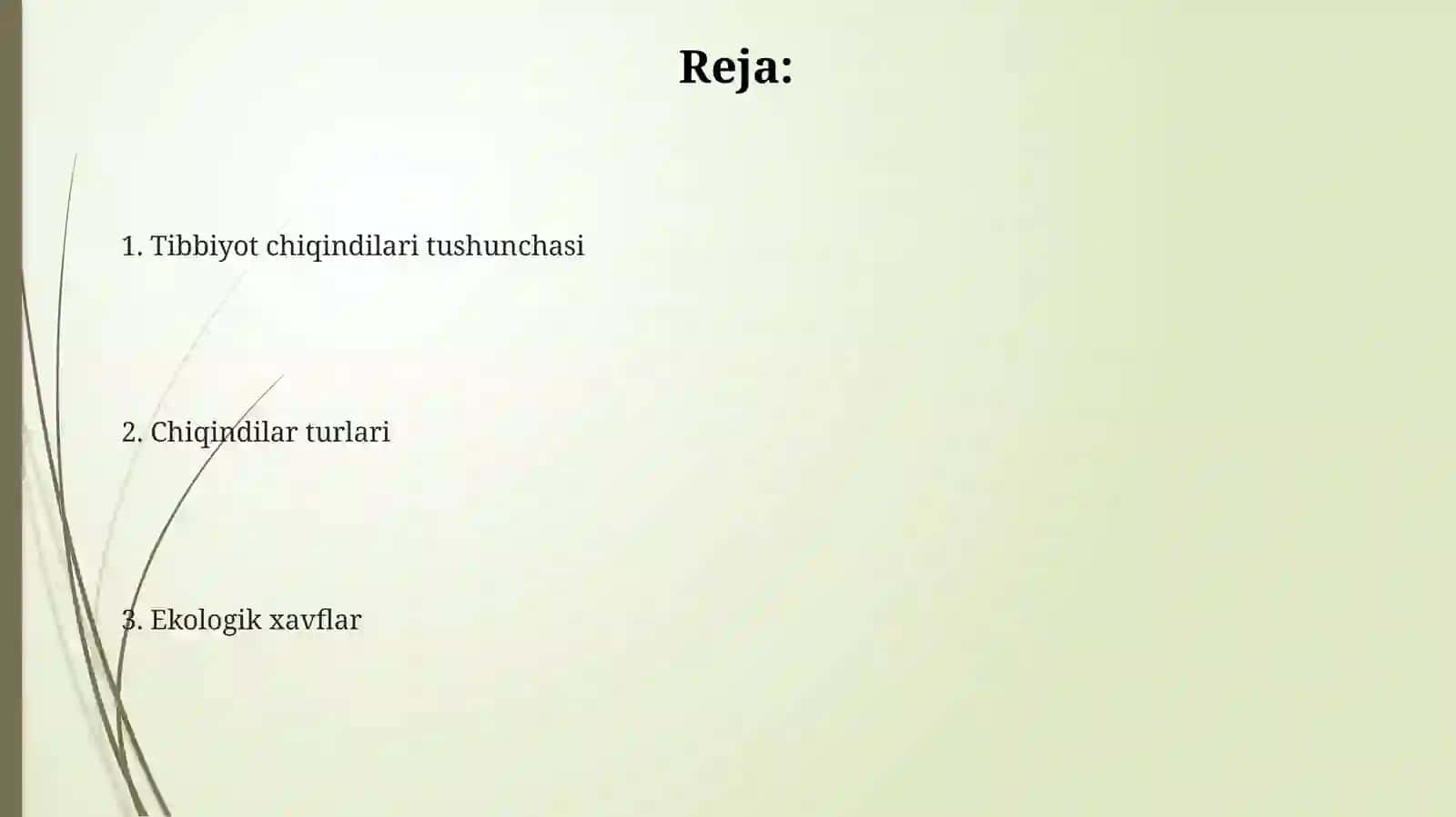 Tibbiyot chiqindilari boshqarish 2