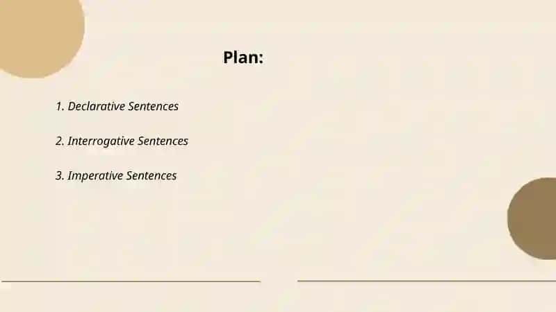 Types of sentences according to aim 2