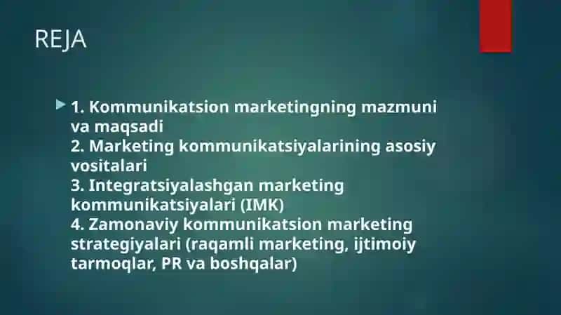 Kommunikatsion Marketing 2