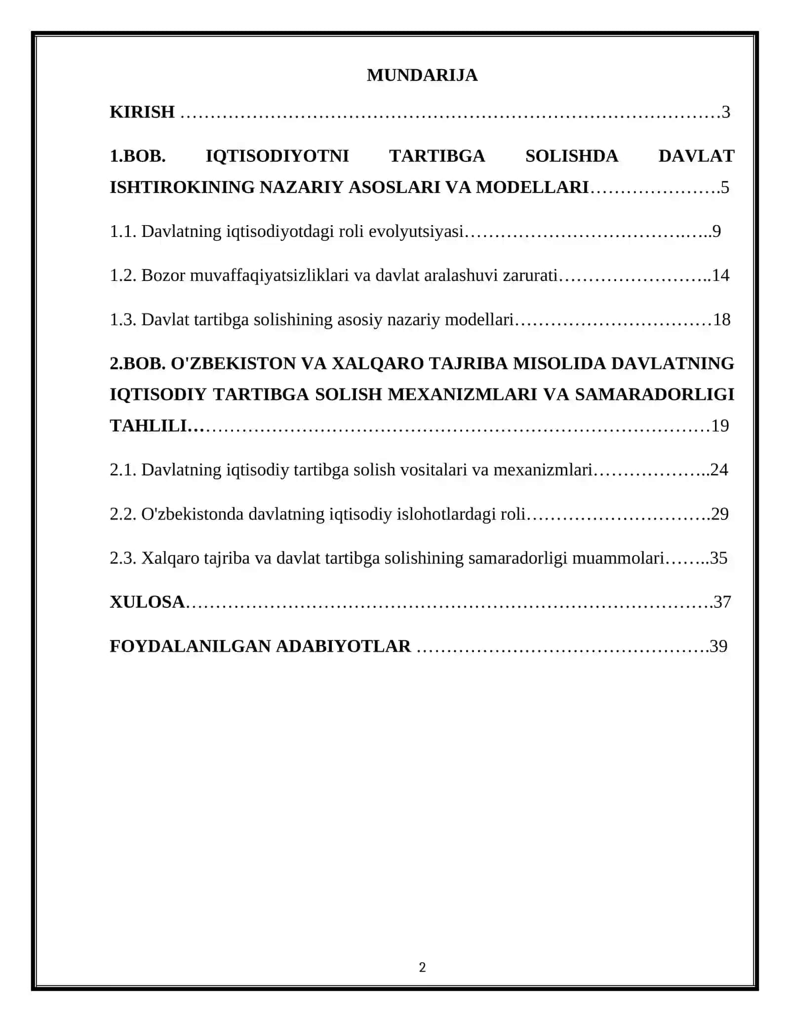 Iqtisodiyotni tartibga solishda davlatning roli 2