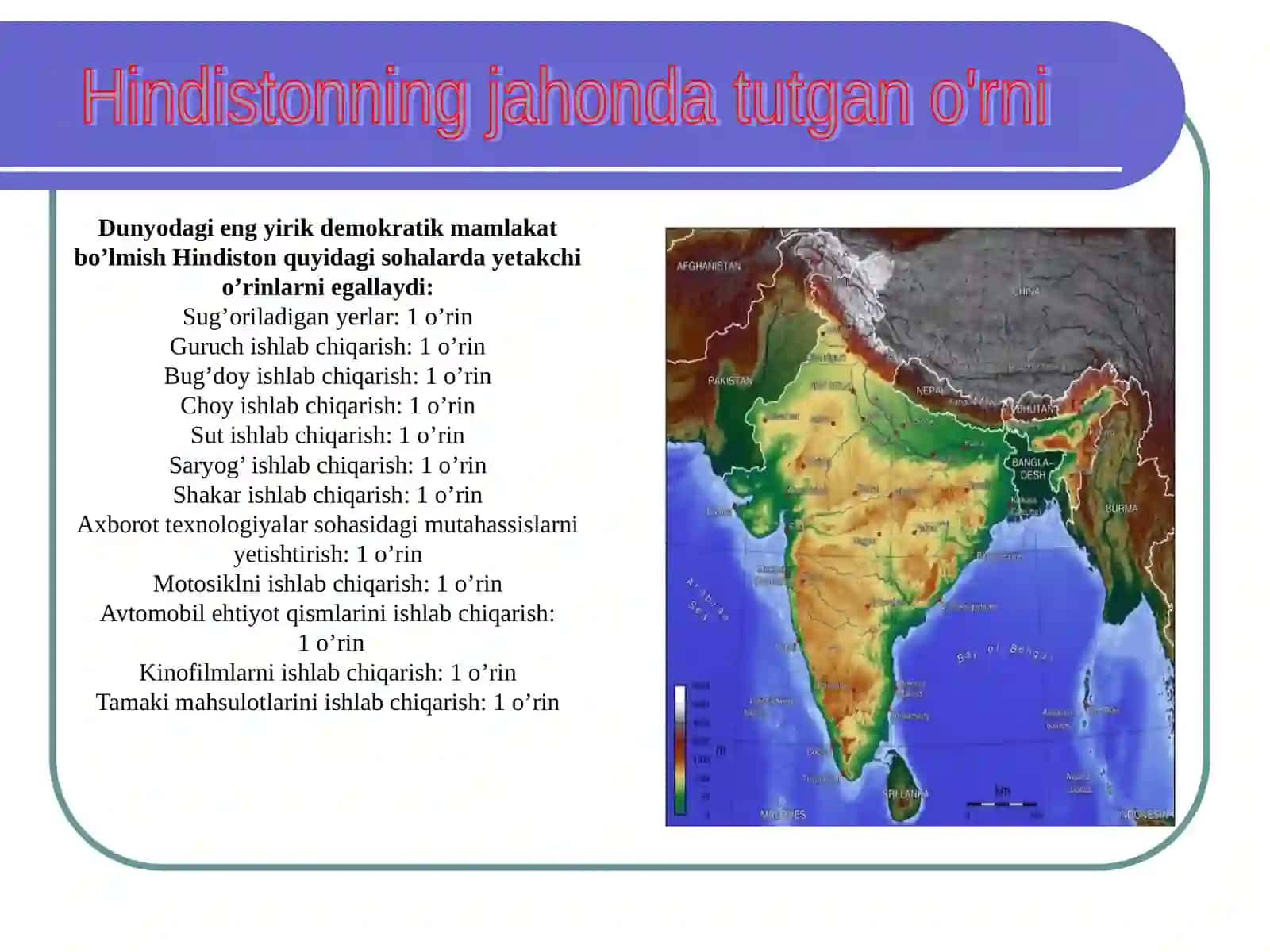Hindiston iqtisodiy rivojlanishi 2