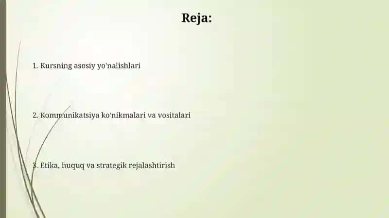 Jurnalistning kasbiy muloqotlari 2