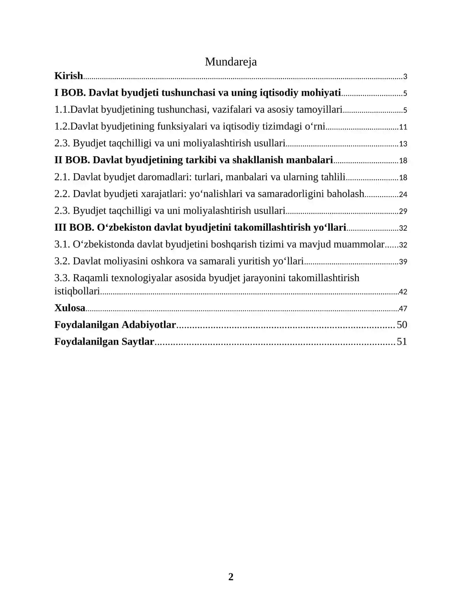 MAKROIQTISODIYOT KURSI 2