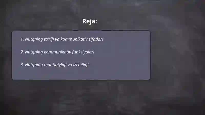 Nutqning kommunikativ sifatlari 2