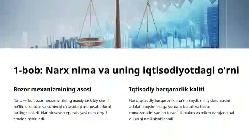 Narx Belgilanishining Bozordagi Roli 2