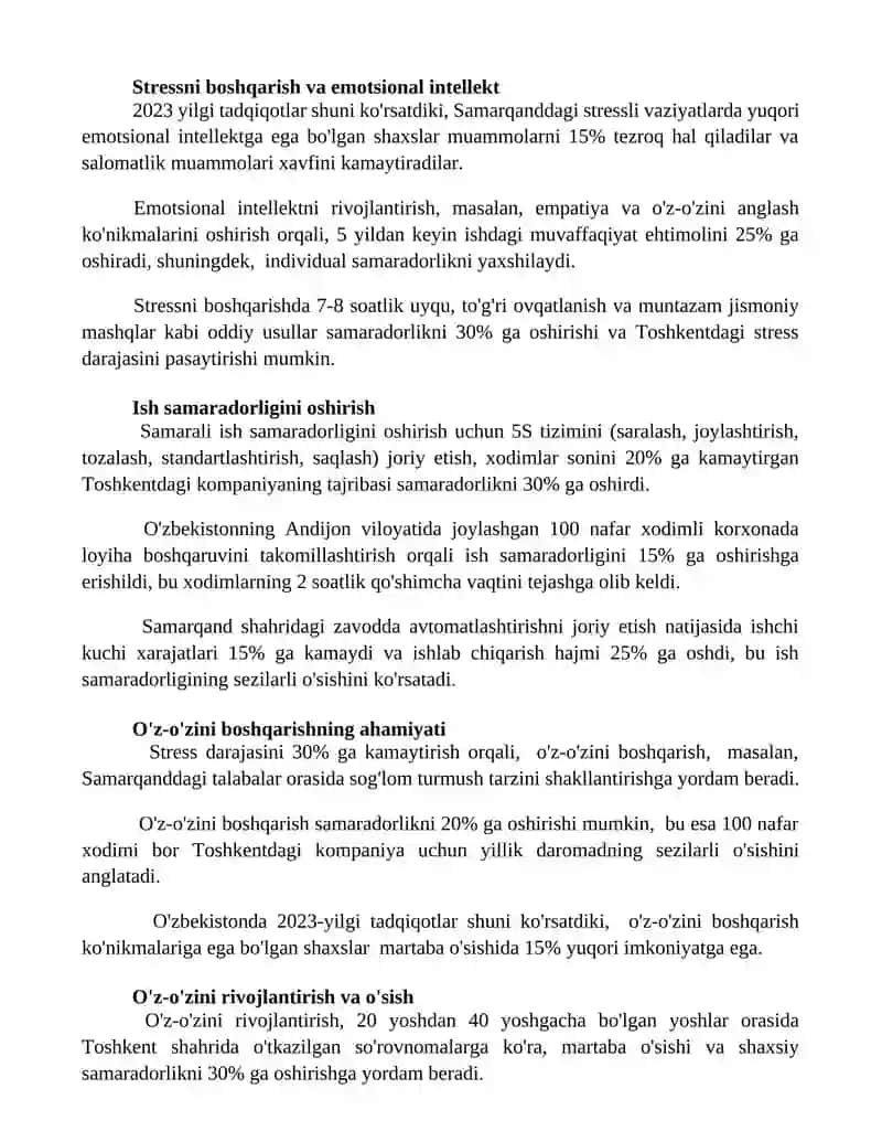 Sog'lom turmush tarzini shakllantirish 2