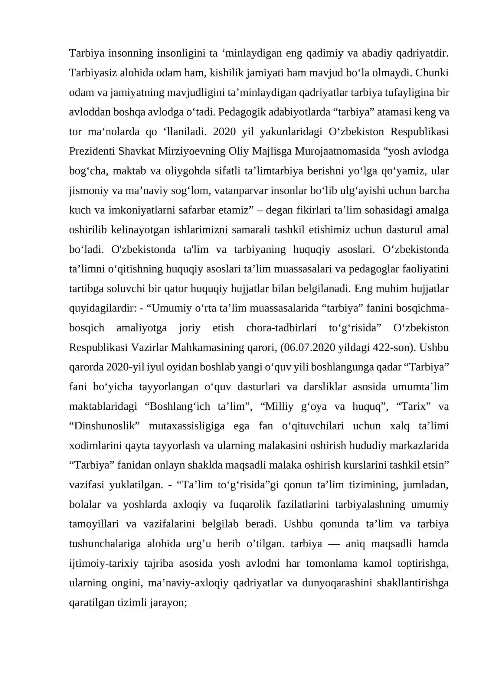 DXShning dolzarbligi va huquqiy asoslari 2