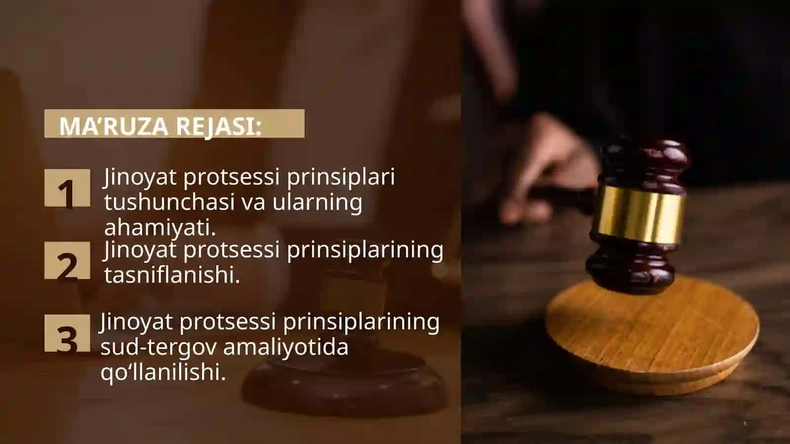 Jinoyat Protessining Prinsiplari 2