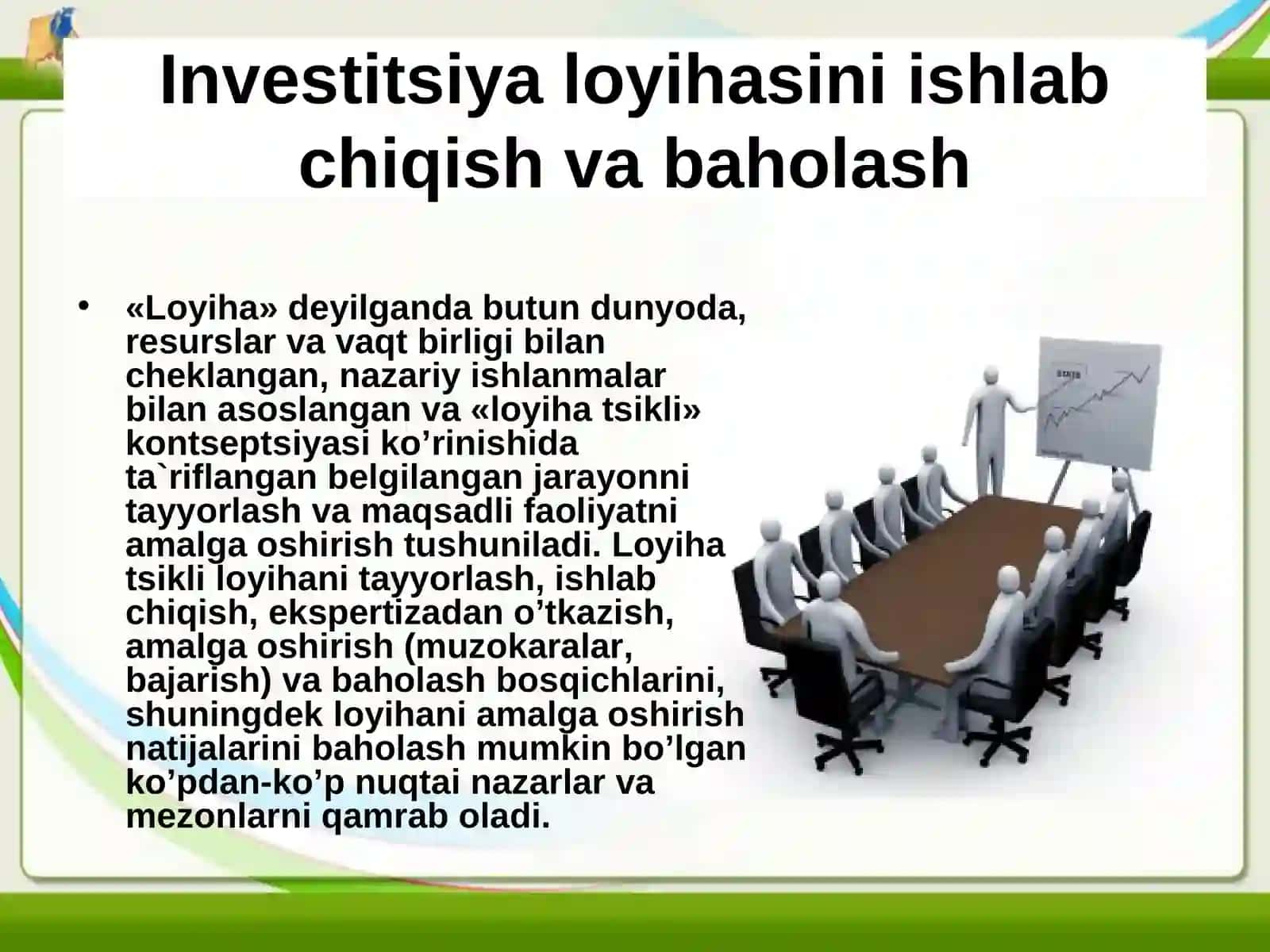 Investitision loyihalar tahlili 2