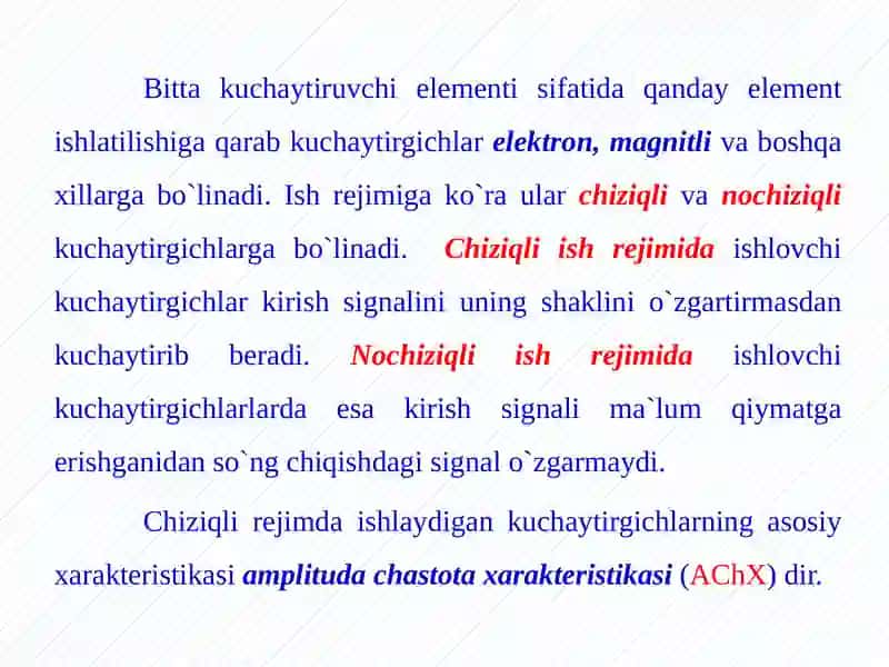 KUCHАYTIRGICHLАR 2