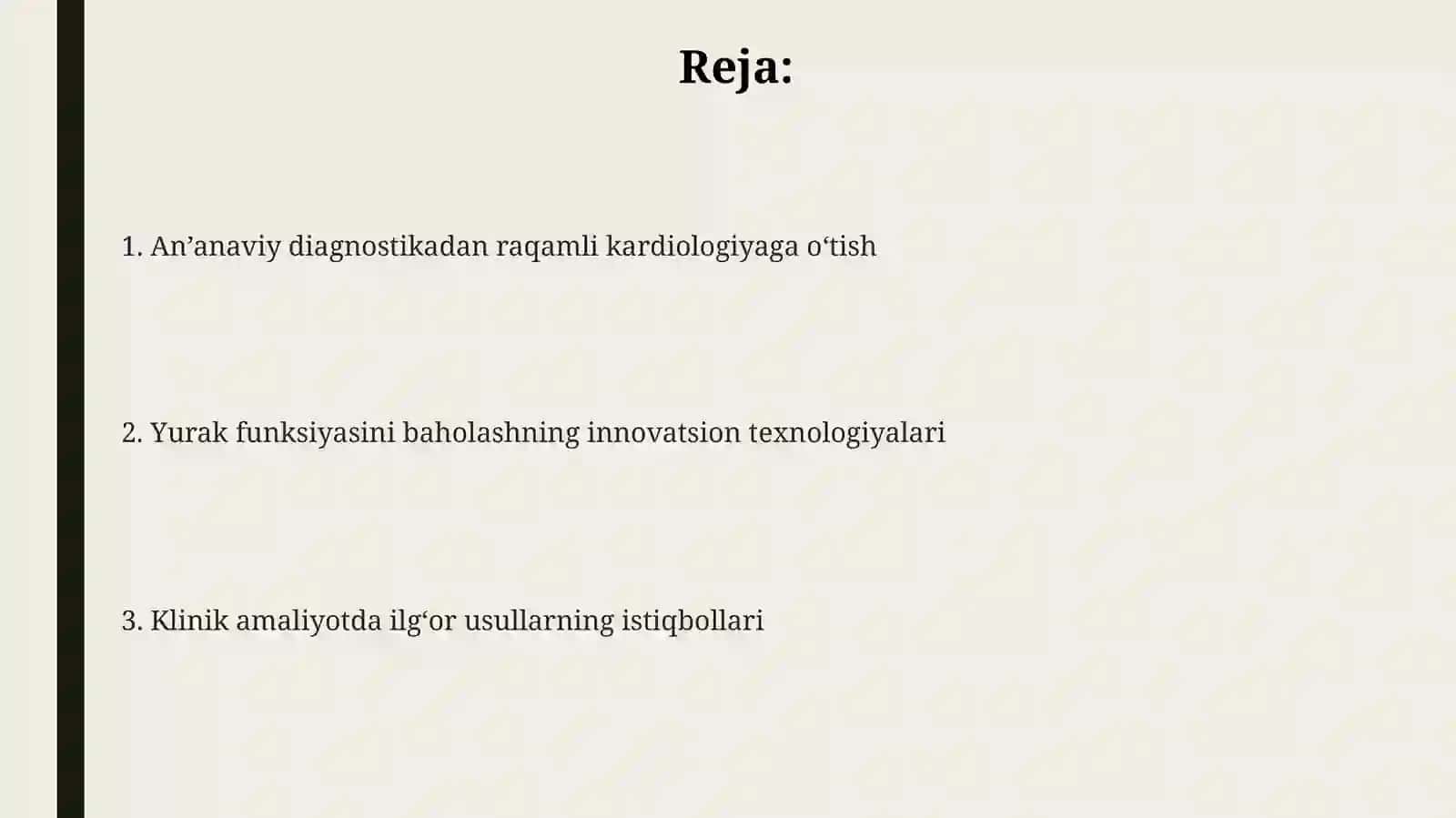 An'anaviy kardiologik diagnostika usullari 2