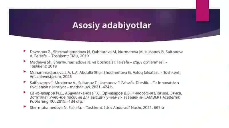 NAFOSAT FALSAFASI (ESTETIKA) 2