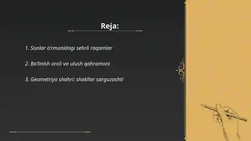 Sonlar o‘rmonidagi sehrli raqamlar 2