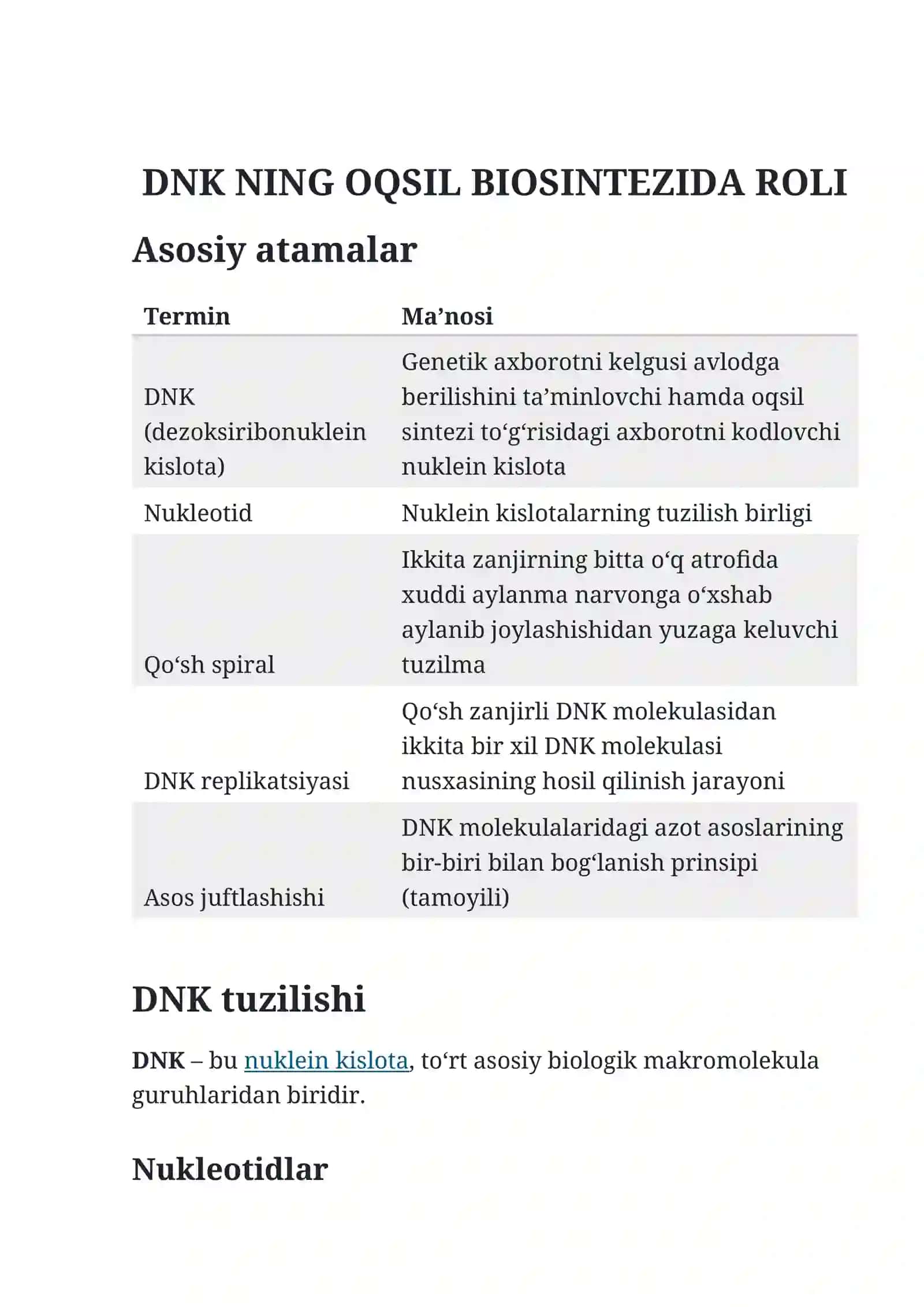 DNK NING OQSIL BIOSINTEZIDA ROLI 2