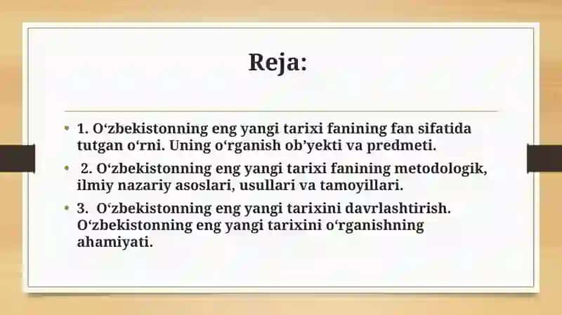 O‘zbekistonning eng yangi tarixi 2