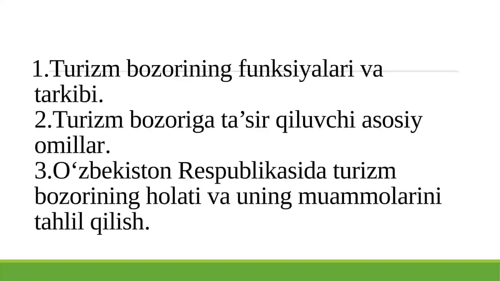 Turizm bozori 2