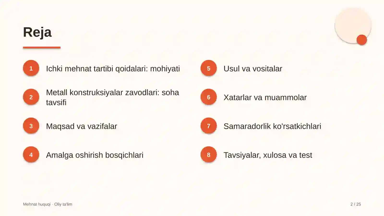 metall konstruksiyalar zavodlarida ichki mehnat tartibi qoidalari 2193 2