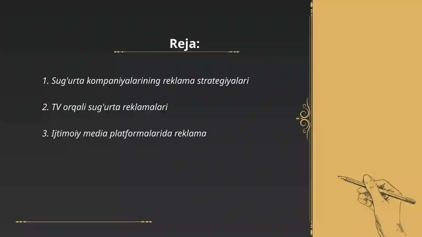 Sug'urta kompaniyalarining reklama strategiyalari 2