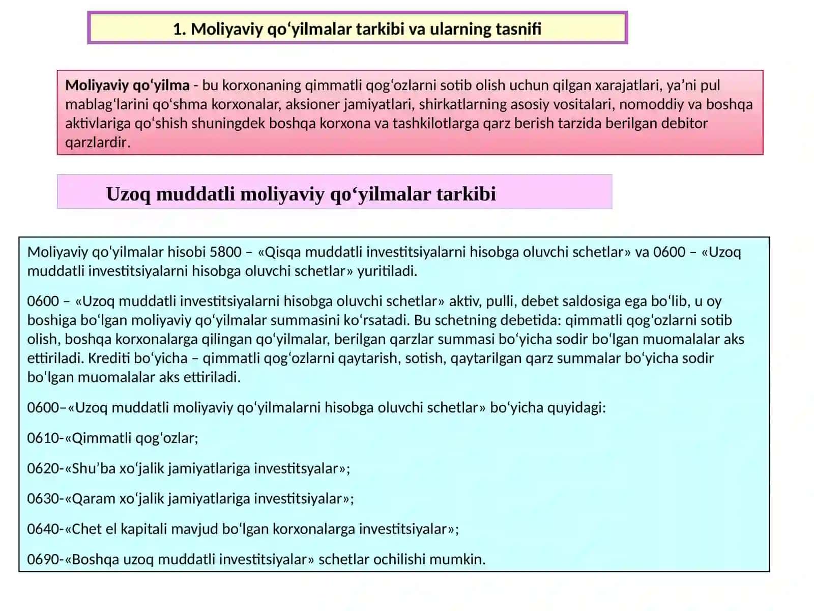 INVESTITSIYALAR HISOBI 2