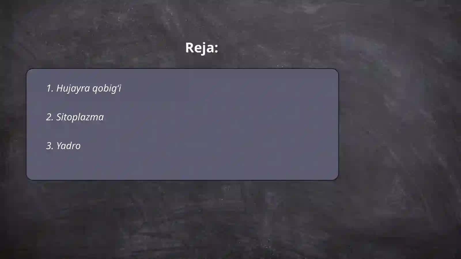 Hujayralar tuzilishi 2