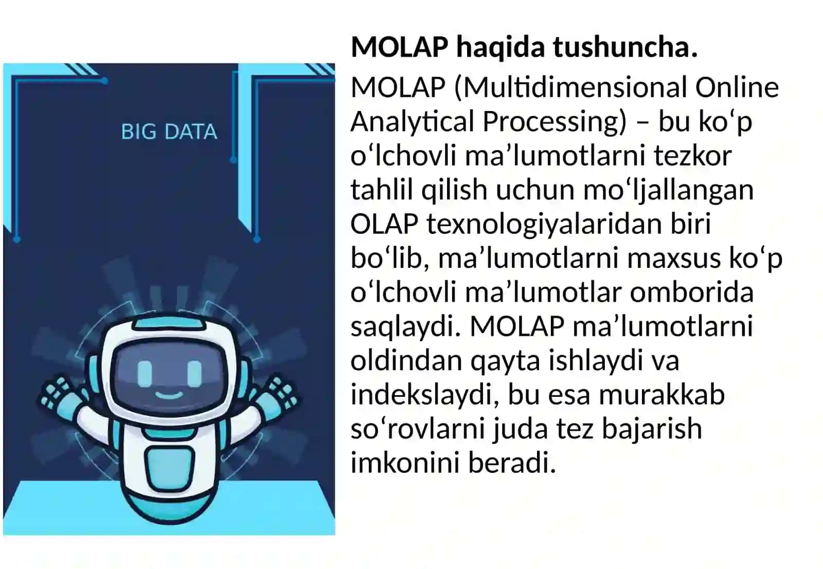 MOLAP texnologiyalari 2