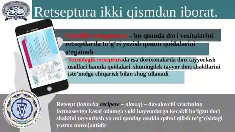 Retseptlar va Farmakologiya 2