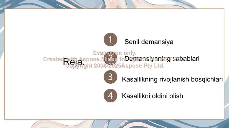Senil Demansiya  Zamonaviy muammo sifatida 2