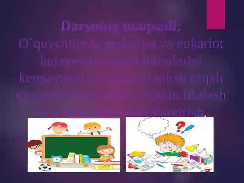 Prokariot va eukariot hujayralar 2