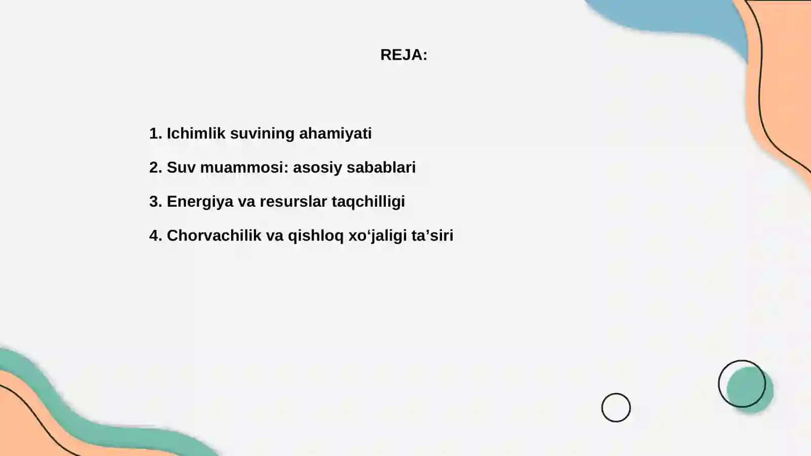 Ichimlik suvi muammosi 2