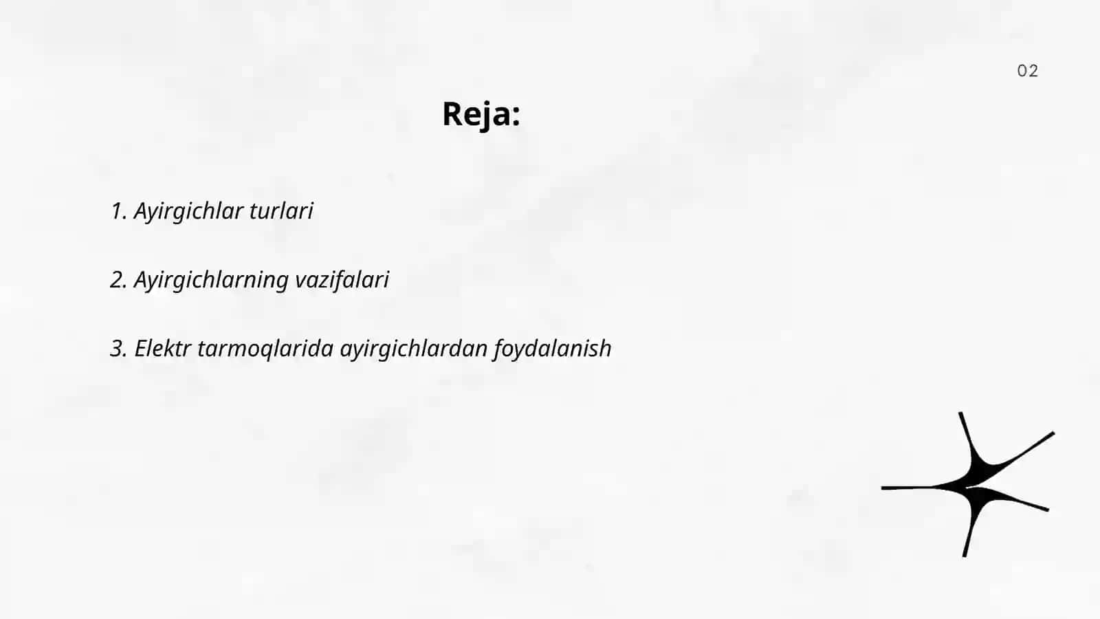 Ayirgichlarning ishlatilishi 2